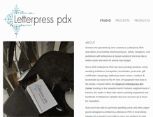 Tablet Screenshot of letterpresspdx.com